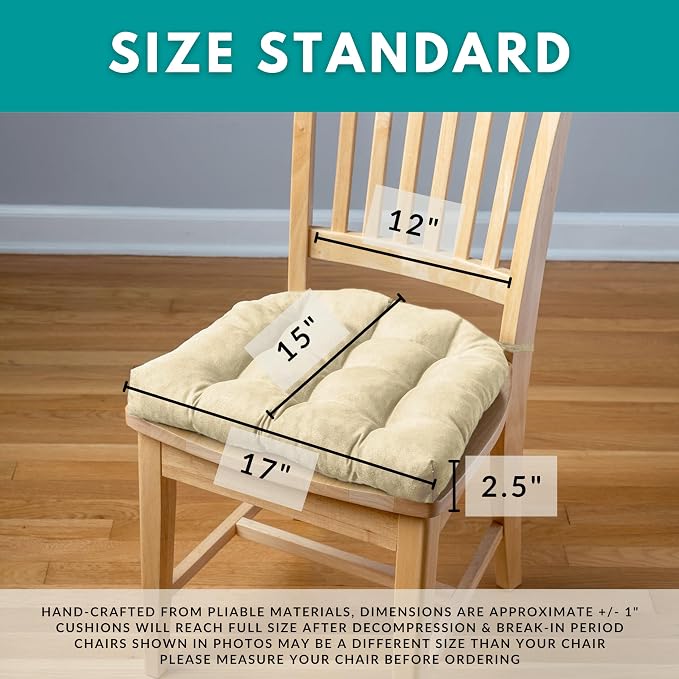 Barnett Home Decor Woodlands Fairbanks Latex Foam Fill Standard Chair Pad - Red, Wildlife Design, American Made, Rustic Decor, Lodge, Kitchen - Image 5