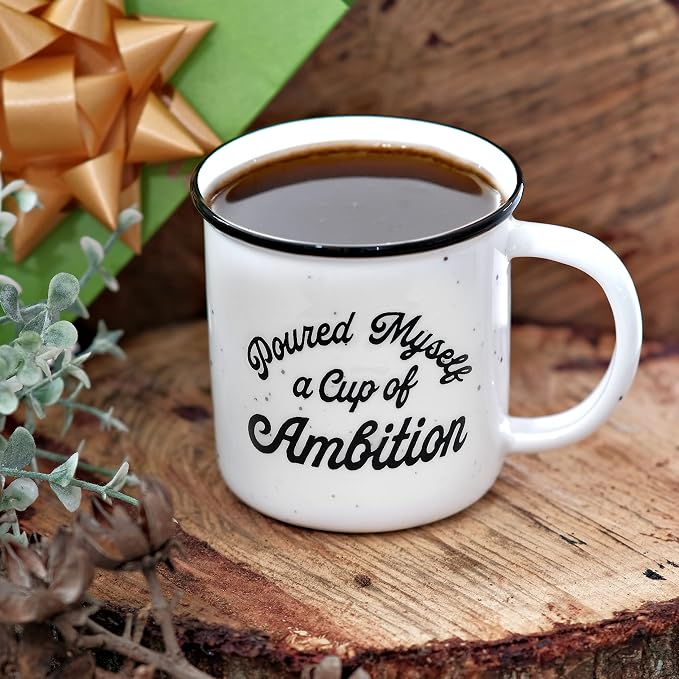 Pour Myself a Cup of Ambition Mug 11 Ounce, Funny Ceramic Coffee Mug - Image 8