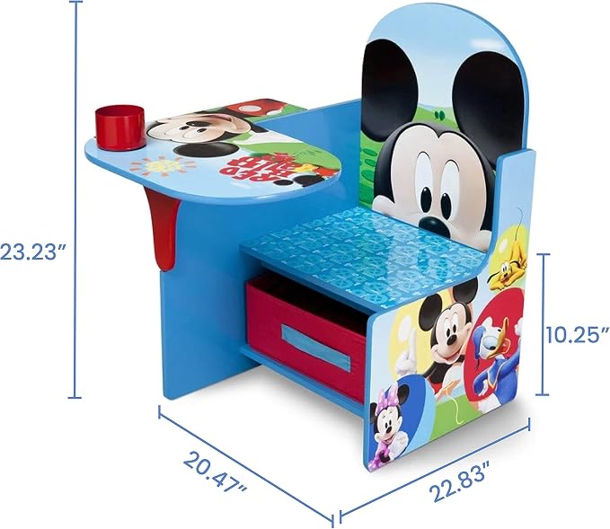 Delta Children Chair Desk With Storage Bin, Disney Mickey Mouse - Image 5