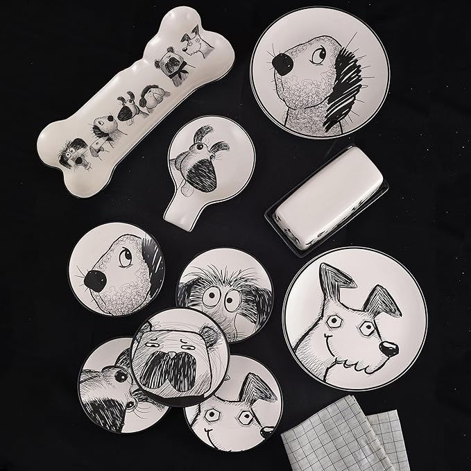 Bico Doodle Pawtrait Spoon Rest for Stove Top, Ceramic Spoon Holder for Kitchen Counter, Easy to Clean Coffee Spoon Rest Dishwasher Safe, Kitchen Cooking Utensil Rest for Ladles Spatula - Image 6