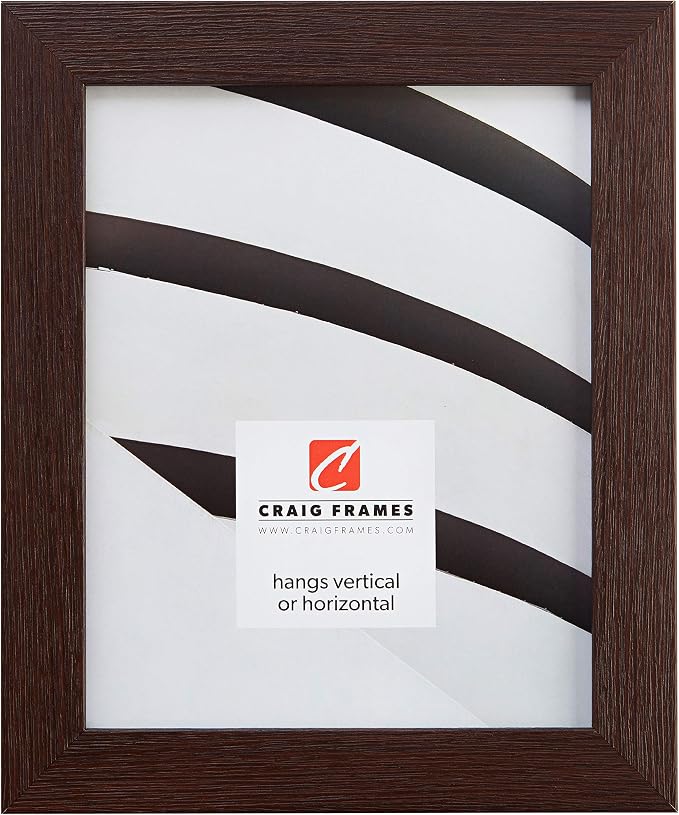 Craig Frames Bauhaus 125, 24x30 Picture Frame, Melinga Brown Oak - Image 3