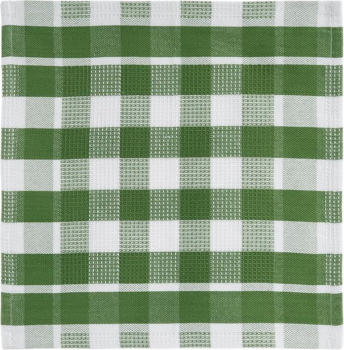 LANE LINEN Dishcloths - 6 Pack Cotton Dish Drying Towels, Soft, Durable, Absorbent Multi-Purpose Dish Cloths, 12"x12" - Olive - Image 3