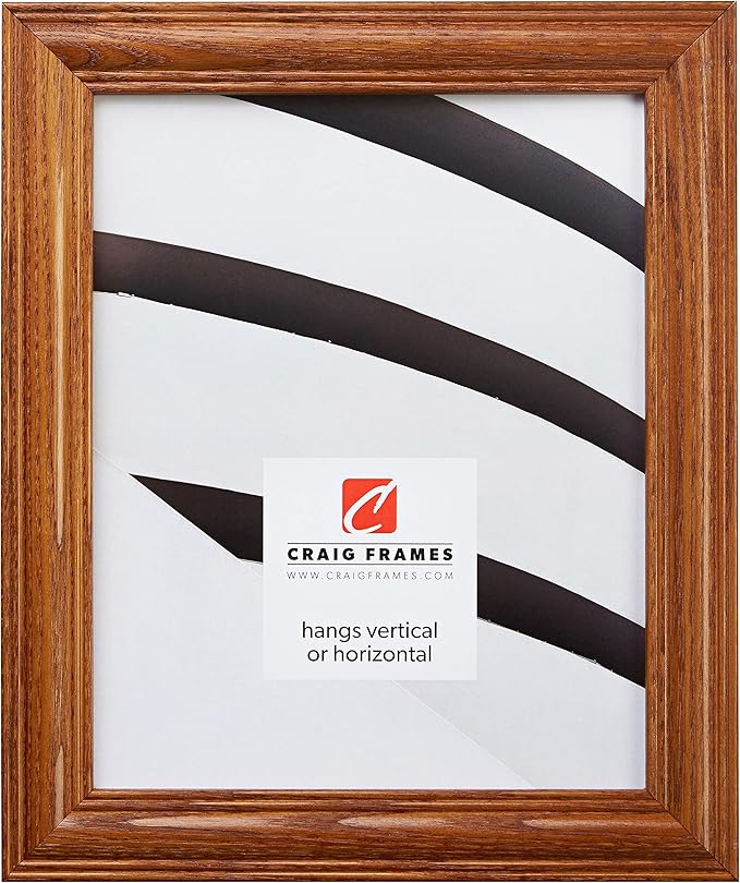Craig Frames 11x17 Brown Picture Frame, Wall Decor for Art and Photos | Ready to hang with a protective glass front, made in the USA for a gallery display - Image 2