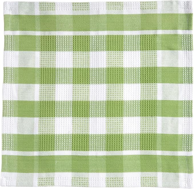 LANE LINEN Premium Cotton Kitchen Dish Towels - 6 Pack Soft Absorbent Dish Cloths, Multi Purpose Cleaning Cloths, 12"x12", Reusable Kitchen Rags - Sage Green - Image 3