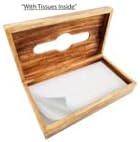 Modern Decorative Kleenex Box Cover – Wood Tissue Box Holder for Kitchen, Dining Room, Office – Cube Tissue Box Cover, Cute Wooden Kleenex Holder, Fits Square Tissue Boxes - Image 5