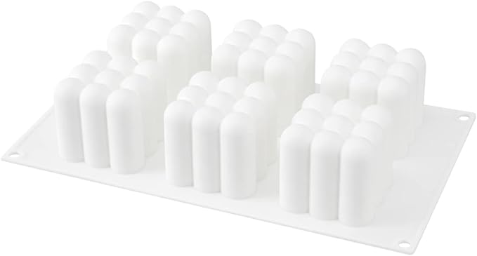 Restaurantware Pastry Tek Silicone Bubble Cube Baking Mold - 6-Compartment - 10 count box