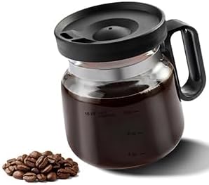 Coffee Pot Mug, 16 oz Glass Novelty Coffee Mug with Lid by OLULU