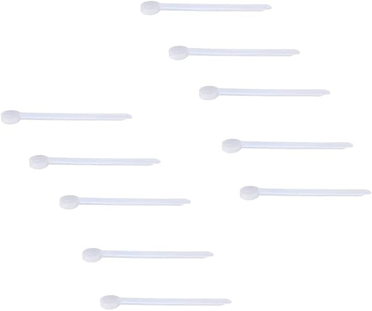 Plastic Measuring Scoop, 1/8 Teaspoon (.625 cc | A Pinch) Long Handle Spoons for Powders, Granules, Coffee, Pet Food, Baking Supplies, Protein and Other Dry Goods, BPA Free (Set of 10)