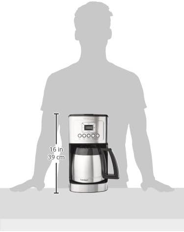 Cuisinart 12-Cup Coffee Maker, Programmable PerfecTemp Thermal Carafe Coffee Machine with 1-4 Cup Setting, Brew Strength Control and Brew Pause, Stainless Steel, DCC-3400NAS, Silver | Everyday coffee machine with 24-hour programmability, 1-4 cup settin... - Image 3