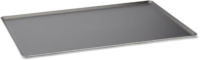 De Buyer Choc Non-Stick Aluminium Coated Baking Tray with Rolled Edges, Aluminium, Black, GN 1/1 (32,5 x 53 cm) by deBuyer