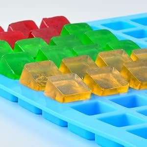 Square Silicone Candy Molds - Mini Silicone Molds for Hard Candy, Chocolate, Gummy, Caramel, Ganache, Ice Cubes (2) - Image 4