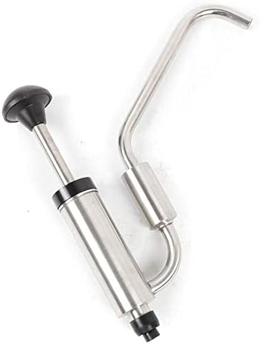 Sauce Dispenser Pump, Commercial Stainless Steel Condiment Pump Station, 4.2Quart Condiment Pump Dispenser for Ketchup Dressing Syrup