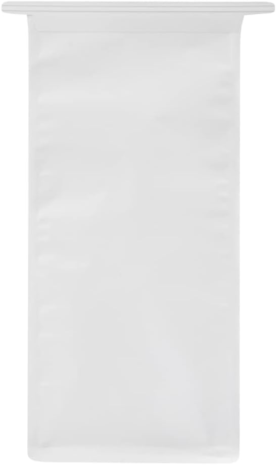 Bag Tek 5.1 x 4.1 x 11.2 Inch Tin Tie Bags With Windows, 100 Resealable Bakery Bags With Windows - Flat Bottom, For Cookies or Coffee Beans, White Cotton Paper Tin Tie Bags - Restaurantware - Image 12
