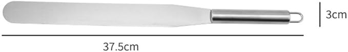 Stainless Steel Pastry Spatula Set 10pcs, 10 Inch Cake Icing Spreader For Professional Bakers