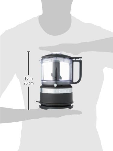 KitchenAid 3.5 Cup Food Chopper KFC3516BM, Matte Black | Dishwasher-safe Work Bowl, Stainless Steel Multi-Purpose Blade, 2 Speeds Plus Pulse, Easy Cord Wrap - Image 3