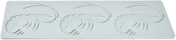 Lobster Shape Lace Silicone Mold Chocolate Candy 3D Hollow Fishbone Candy Mold Food Cooking Meals Decorations Fondant Mold Polymer Clay Molds (A_11.96x3.68x0.12inch)