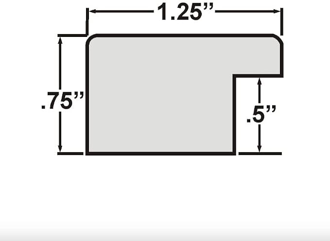 Craig Frames Bauhaus 125, 10x12 Picture Frame, Melinga White Oak - Image 2