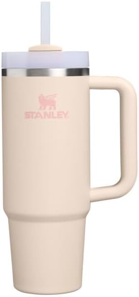STANLEY Quencher H2.0 Flow State Tumbler, 30 oz, Champagne | Handle and Straw | 3-Position Lid | Cup Holder Compatible for Travel | Insulated Stainless Steel Cup | BPA-Free by Unknown