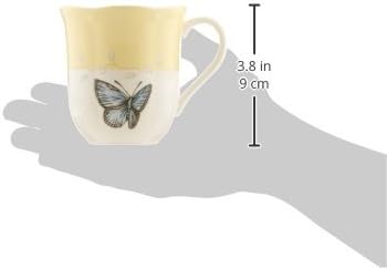 Lenox Coffee Mug Set, Butterfly Meadow Colors 4-Piece Mug Set, Service for 4, White Porcelain Mugs, 10 Oz Capacity, Microwave & Dishwasher Safe, Ceramic Mugs, Coffee Cups, Tea Cup (Assorted, 4 Piece) - Image 3