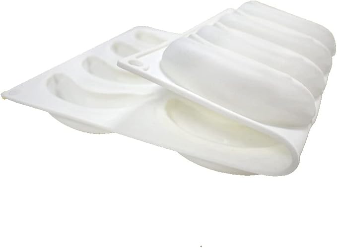 Silicone Mold Baking Pan Non-Stick Baking Pastry Chocolate Cake Dessert DIY Decoration Tools (Banana R_11.8x6.8x0.08 inch)