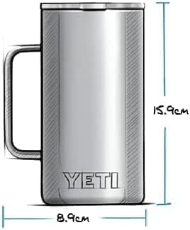 YETI Rambler 24 oz Mug, Vacuum Insulated, Stainless Steel with MagSlider Lid - Image 3