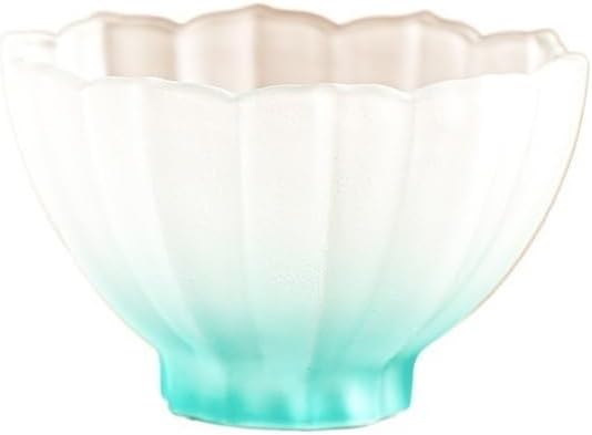 drinking glassware Lotus-shaped Glaze Glass Cup ,70ml(Blue) by Unknown