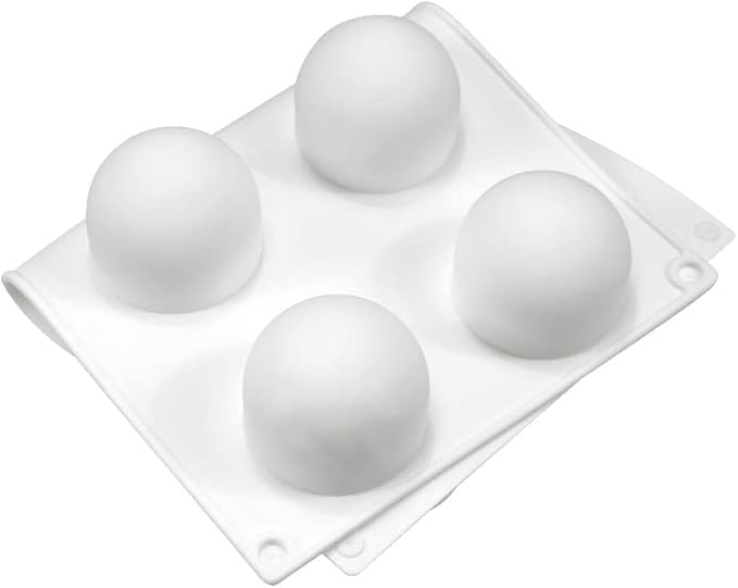 mostsom 3D Silicone Molds Ball Shape Sphere,Baking Mold for Mousse Cake, Fondant Mold Silicone Mold for Baking Cakes, French Dessert Mold for Pastry Chocolate,Soap and Ice Cream (Round Ball I)