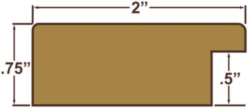 Craig Frames 18x36 Rustic White Picture Frame for Posters and Photos | Lightweight shatter resistant acrylic facing with a rigid backing board, made in the USA - Image 3