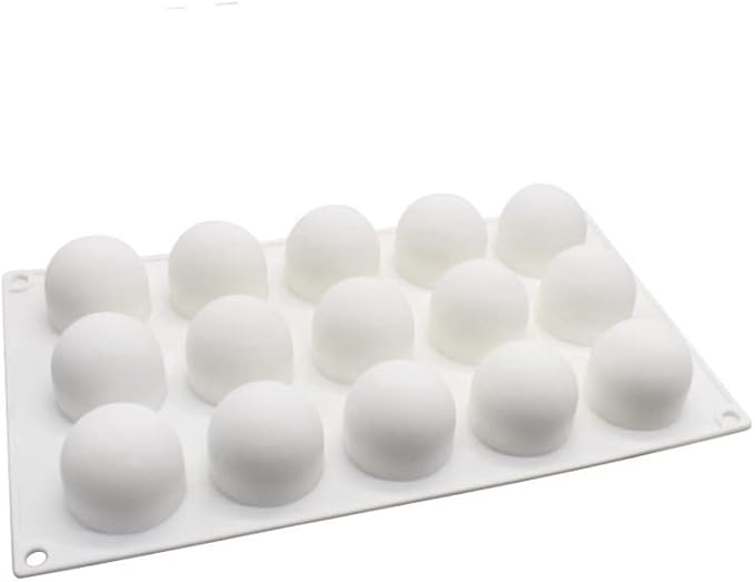 Silicone Mold Baking Pan Non-Stick Baking Pastry Chocolate Cake Dessert DIY Decoration Tools (Ball M_11.8x6.8x0.16 inch)