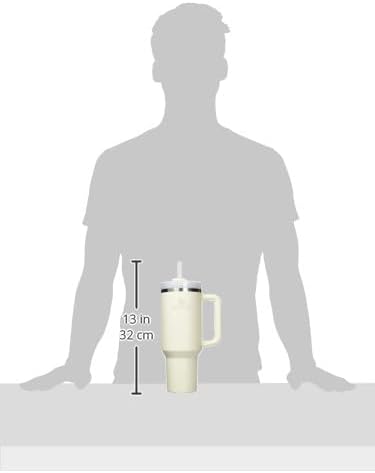 STANLEY Quencher H2.0 Flow State Tumbler, 40 oz, Cream 2.0 | Handle and Straw | 3-Position Lid | Cup Holder Compatible for Travel | Insulated Stainless Steel Cup | BPA-Free - Image 4