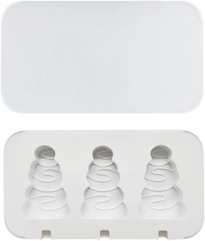 Silicone Mold for Cake DIY Baking Chocolate Eco-Friendly Cake Mold Candy Chocolate Cake Mould Baking DIY Kitchen Accessiories (Christmas Tree L_7.76 X4.28 X0.8 inch) - Image 3