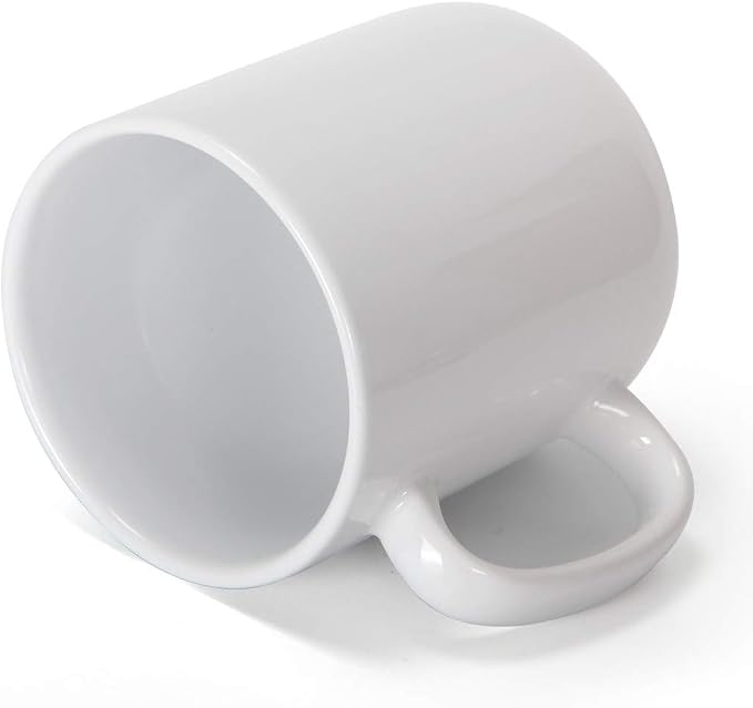 20 OZ Large Coffee Mug, M016 Ceramic Big Tea Cup with Handle for Dad Men, White - Image 4