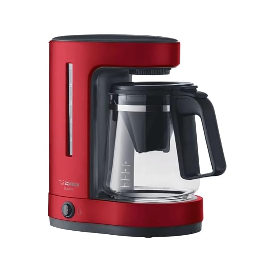 Zojirushi EC-DAC50RA ZUTTO Coffee Maker 5 Cups, Red, PFAS-free | PFAS-free - Image 7