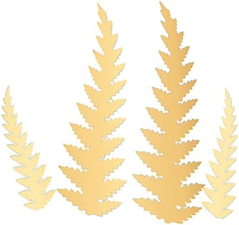 Crystal Candy Wafer Paper Garden Ferns, Ruffled Gold by CRYSTAL+CANDY