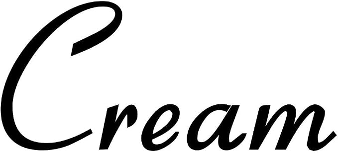 Cream 3.25w x 1.5h Label | Kitchen Pantry Organization | Die Cut Vinyl Decal | Black Retro Font (Sticker Only) by MinglewoodTrading