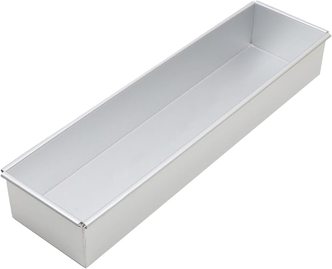 Aluminum Cheesecake Pan,Rectangular Cake Pan,Brownie Cake Baking Maker,Nonstick Tiramisu Pan Cake Baking Tray,Cake Pastry Cutter for Tiramisu Cheesecake Mousse Dessert, fixed frame by Leefasy