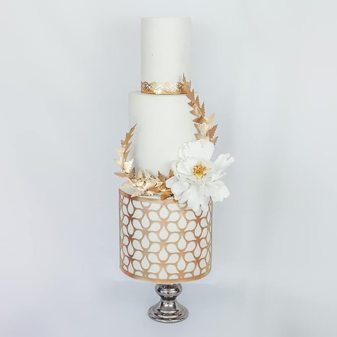 Crystal Candy Wafer Paper Garden Ferns, Ruffled Gold - Image 2