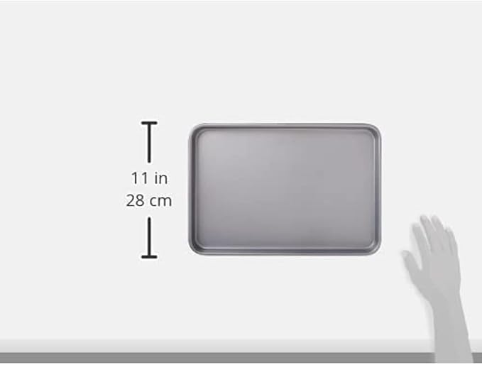 15 Inch Nonstick Carbon Steel Baking Sheet Pan, Heavy Duty Warp Resistant Bakeware Tray, Oven Safe Easy Clean Cookie Sheet for Pastries, Cookies & Roasting Vegetables - Image 2