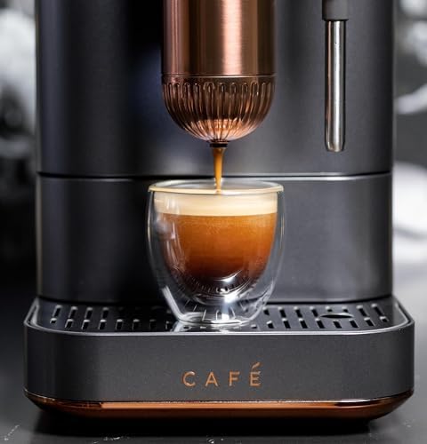 Café Affetto Automatic Espresso Machine + Milk Frother | Built-In & Adjustable Espresso Bean Grinder | One-Touch Brew in 90 Seconds | Matte Black, 1.2 Liter, (C7CEBBS3RD3) - Image 8