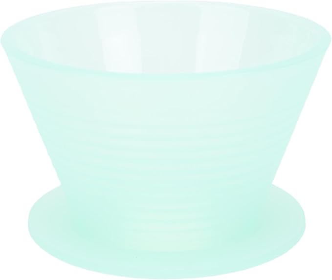 Pour Over Dripper, Flat Bottom Coffee Filter with Food Grade PP Construction, Reusable Brewing Cup for Home, Cafe & Office Use (Light Green)