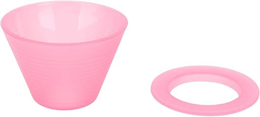 Pour Over Dripper, Flat Bottom Coffee Filter with Food Grade PP Construction, Reusable Brewing Cup for Home, Cafe & Office Use (Roseate)