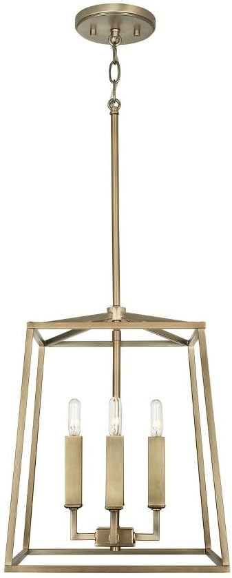 Capital Lighting 537641MB Thea Lantern Foyer Pendant, 4-Light 240 Total Watts, 15" H x 12" W, Matte Black - Image 6