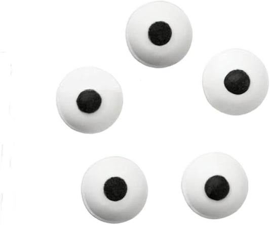 Wilton Edible Candy Eyeball Sprinkles, Small Edible Googly Eyes for Decorating Cupcakes, Cookies & Halloween Treats, Black and White, 0.88 oz by Wilton