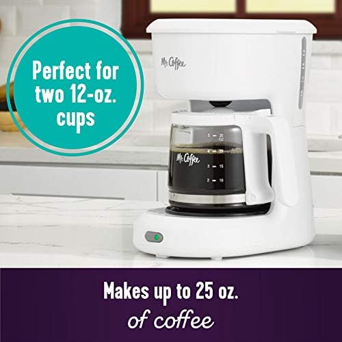 Mr. Coffee 2134286 ® 5-Cup Mini Brew Switch Coffee Maker, White - Image 2