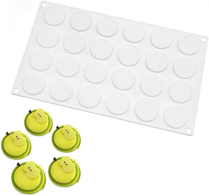 Silicone Chocolate mold,cookies mold,15 Hole Round Shape Fondant Cake Tools, Cake Decorating (Round G_11.84 X6.84 X0.32 inch) by mostsom