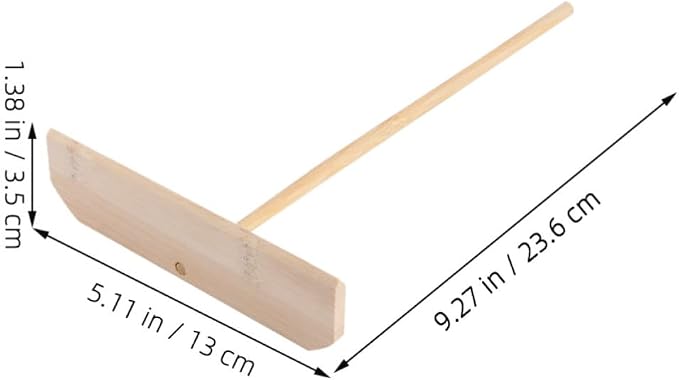Cabilock 2pcs Crepe Spreader Pancake Maker Stick T-shaped Cooking Tool Lightweight Scraper for Crepes Pastry and Eggs, Easy to Clean, for Daily Family Breakfast Preparation - Image 2