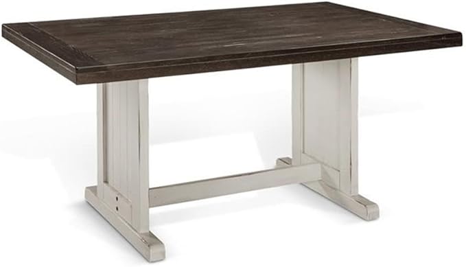 Pemberly Row 4-Piece Farmhouse Wood Breakfast Nook Set with Hidden Storage, Reversible Seating, Great for Small Spaces, in White & Brown Finish - Image 3