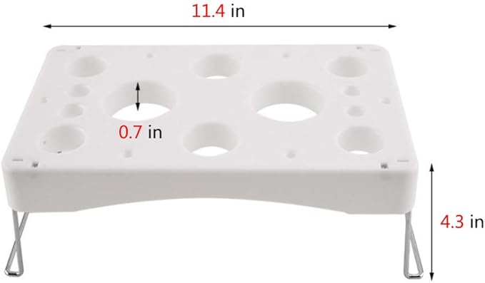 LEILINLIFE Piping bag shelf Cake Decorating Icing Bag Stand 12-Cavity Cream bag holder With Sieve
