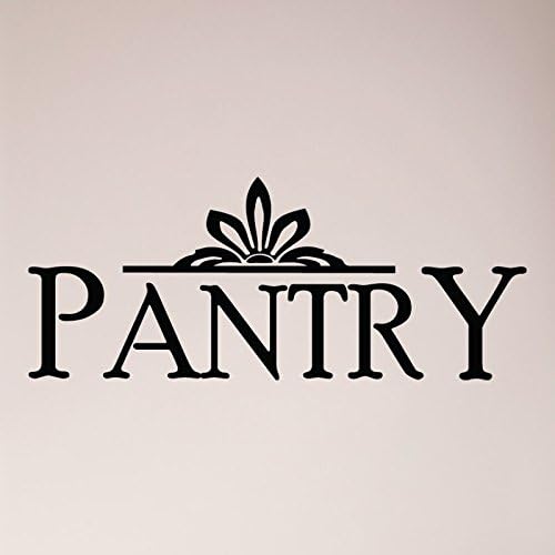 22"x12" Pantry Sign Embellishment Sign Kitchen Door Food Wall Decal Sticker Art Mural Home Décor by WallPressions