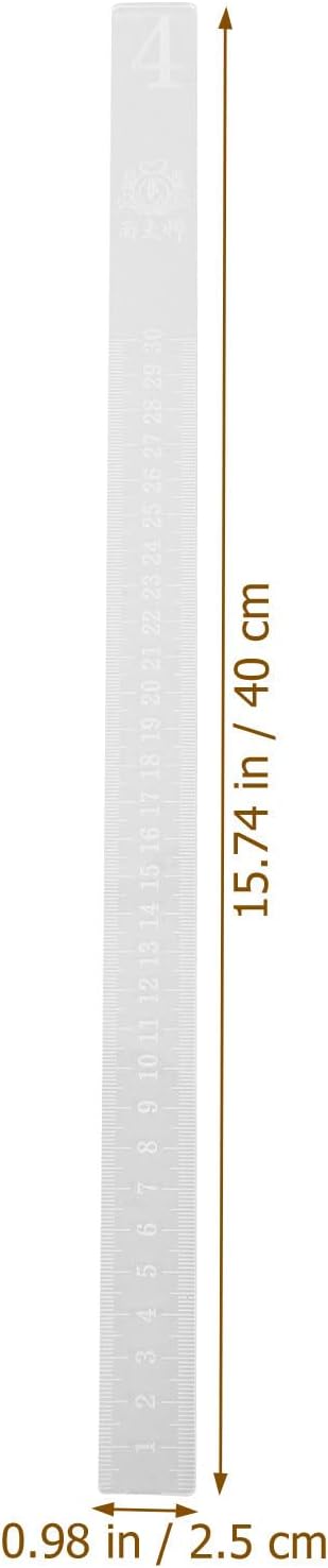 FRCOLOR 2pcs Acrylic Dough Thickness Measuring Ruler for Baking, Cookie Leveling Tool with Uniform Thickness and Easy to Use Design, for Home Baking and Pastry Preparation - Image 2